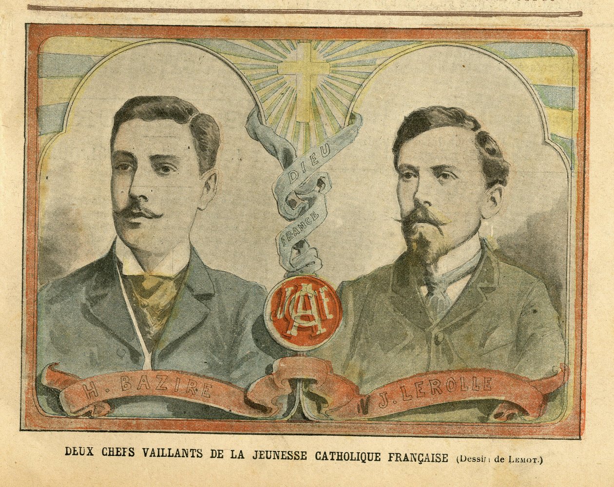 Illustrasjon av Achille Lemot (1846-1909) i Le Pelerin av Achille Lemot