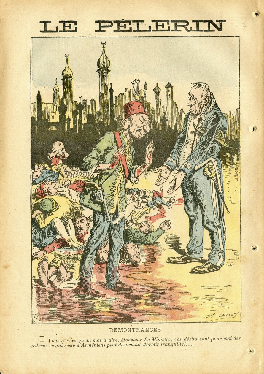 Illustrasjon av Achille Lemot (1846-1909) i Le Pelerin av Achille Lemot