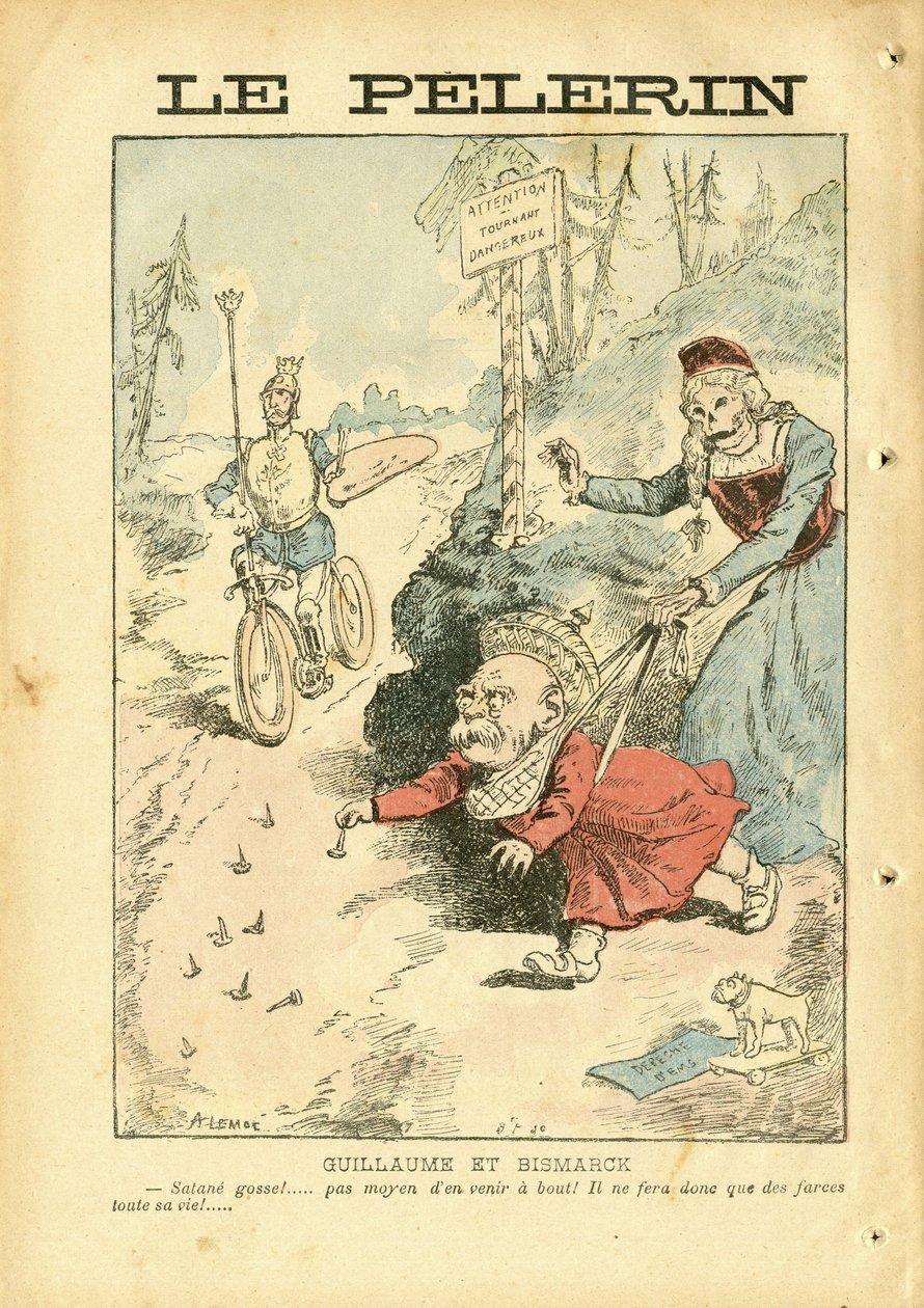 Illustrasjon av Achille Lemot (1846-1909) i Le Pelerin av Achille Lemot
