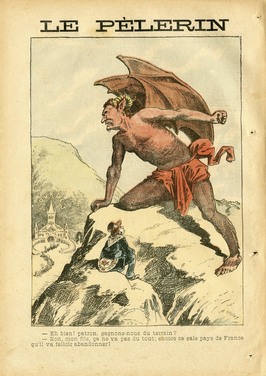 Illustrasjon av Achille Lemot (1846-1909) i Le Pelerin av Achille Lemot
