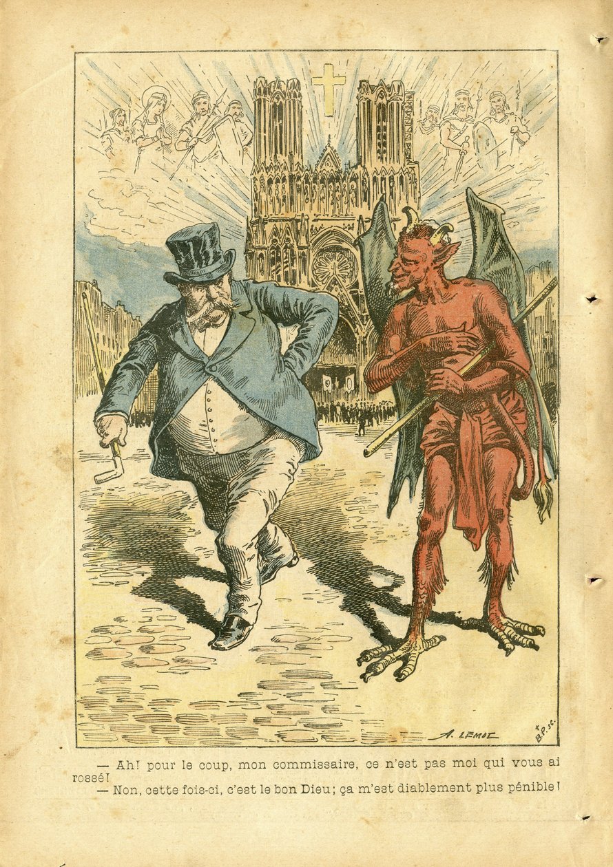 Illustrasjon av Achille Lemot (1846-1909) i Le Pelerin av Achille Lemot