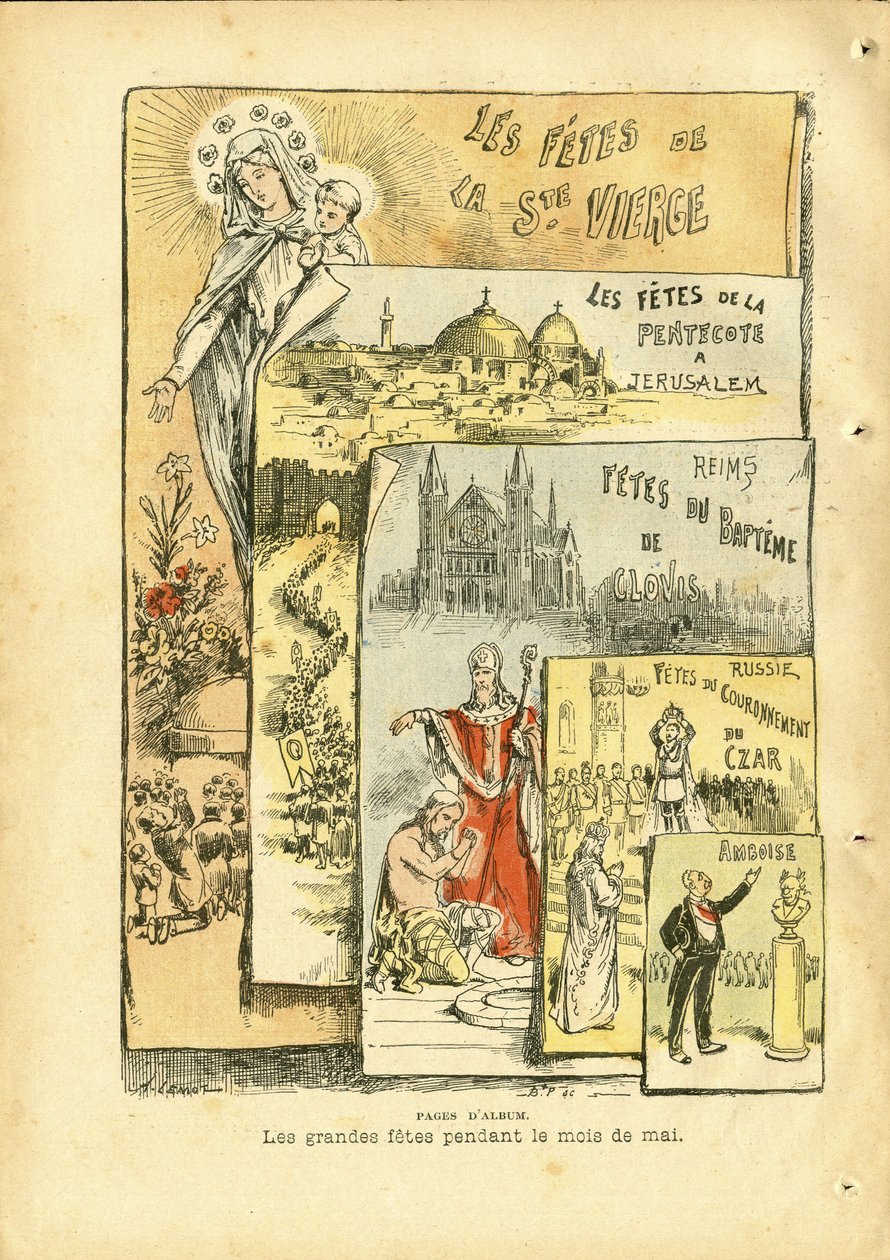 Illustrasjon av Achille Lemot (1846-1909) i Le Pelerin av Achille Lemot