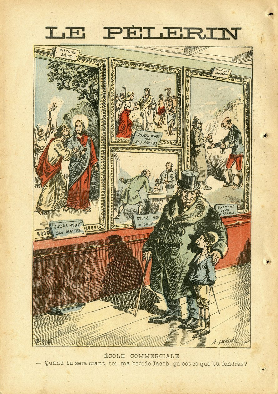 Illustrasjon av Achille Lemot (1846-1909) i Le Pelerin av Achille Lemot