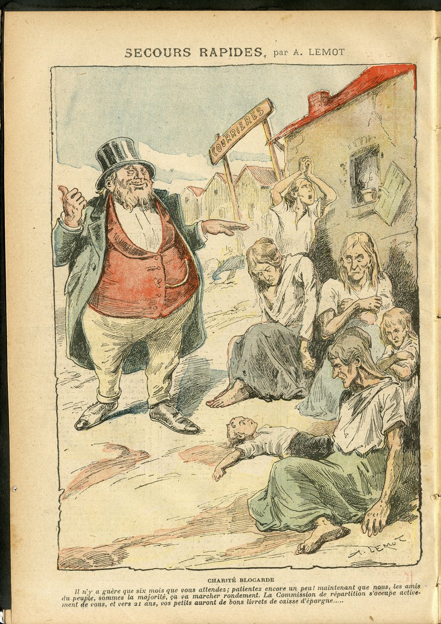 Illustrasjon av Achille Lemot (1846-1909) i Le Pelerin av Achille Lemot