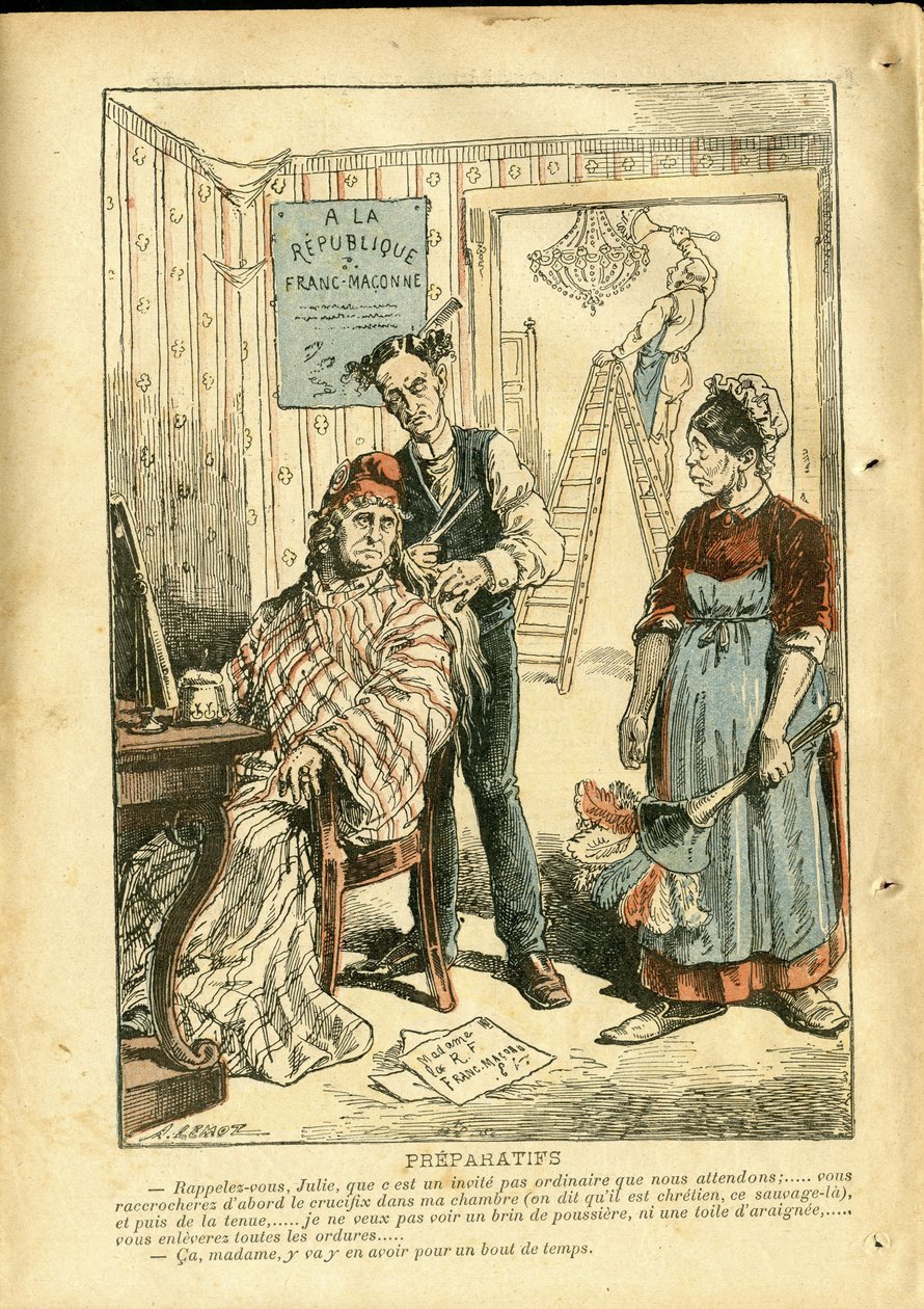 Illustrasjon av Achille Lemot (1846-1909) i Le Pelerin av Achille Lemot
