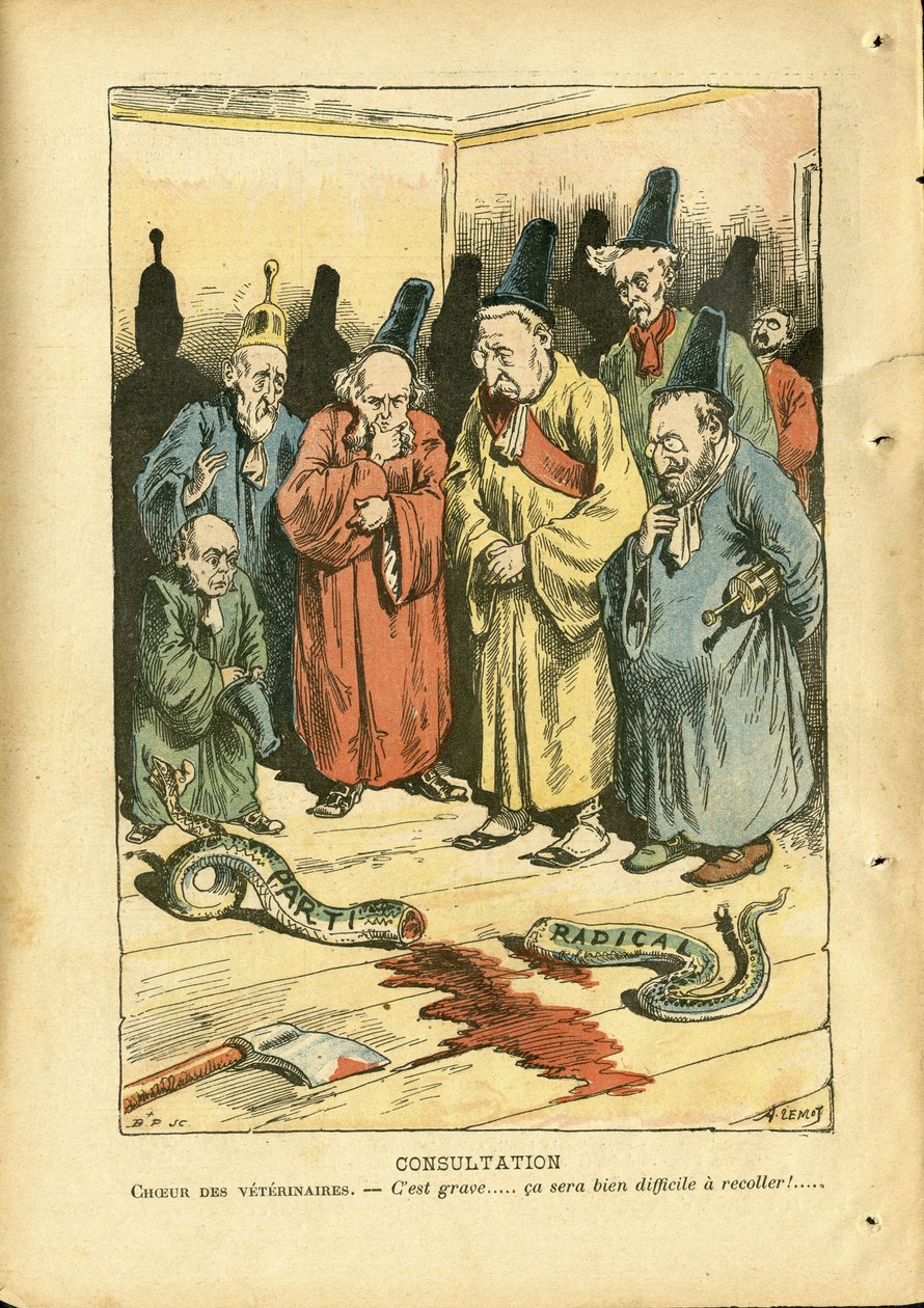 Illustrasjon av Achille Lemot (1846-1909) i Le Pelerin av Achille Lemot