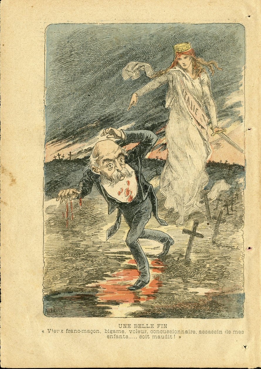 Illustrasjon av Achille Lemot (1846-1909) i Le Pelerin av Achille Lemot