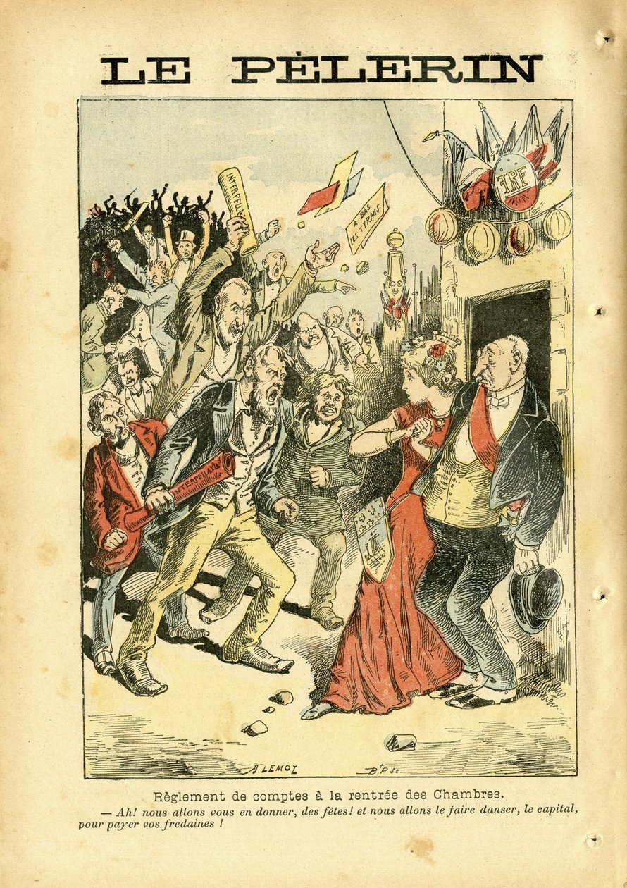 Illustrasjon av Achille Lemot (1846-1909) i Le Pelerin av Achille Lemot