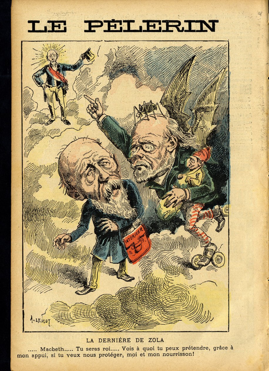 Illustrasjon av Achille Lemot (1846-1909) i Le Pelerin av Achille Lemot