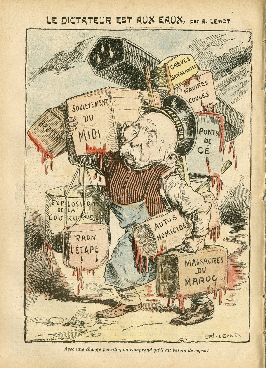 Illustrasjon av Achille Lemot (1846-1909) i Le Pelerin av Achille Lemot