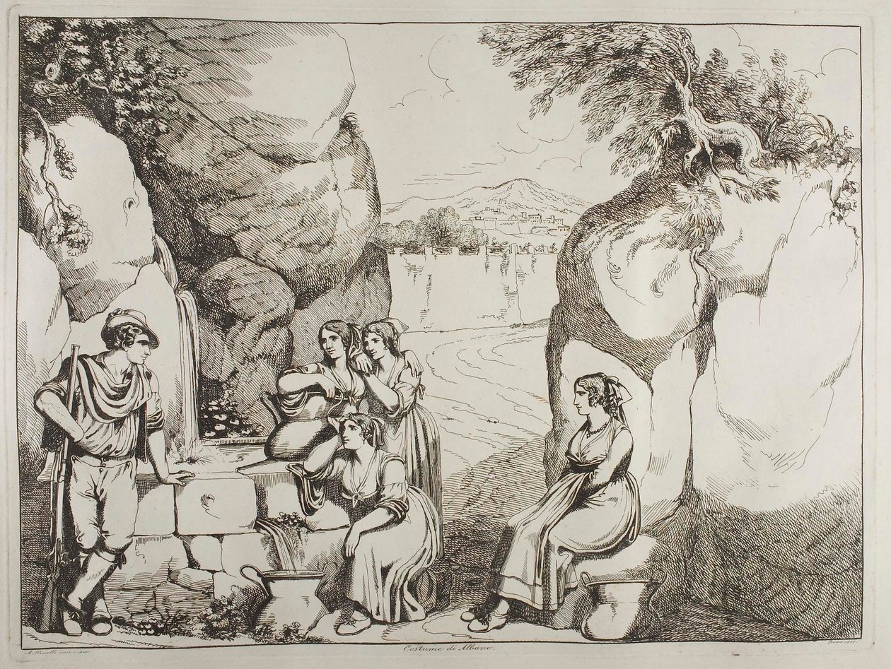Drakt fra Albano av Achille Pinelli
