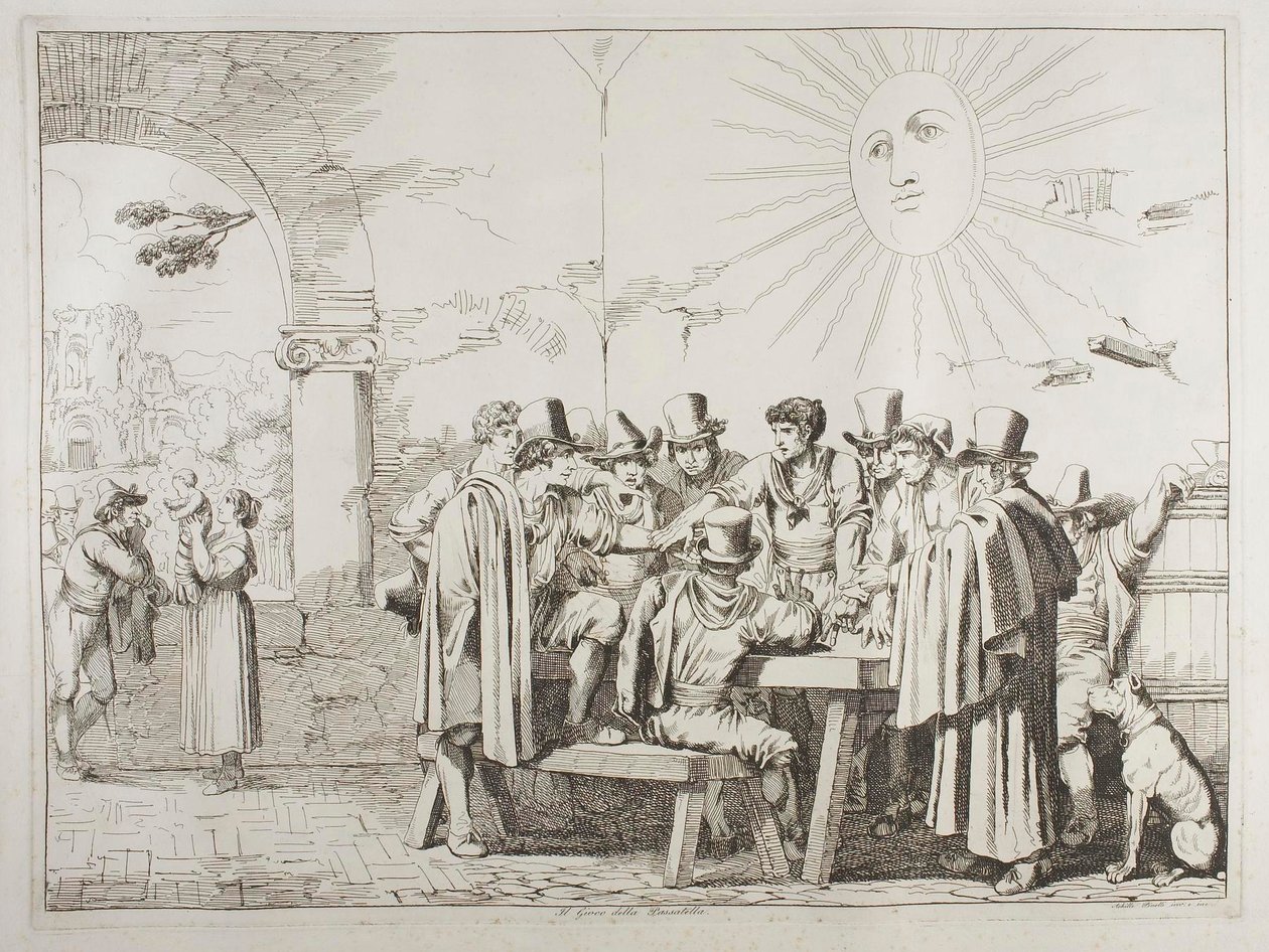Pasatella-spillet av Achille Pinelli