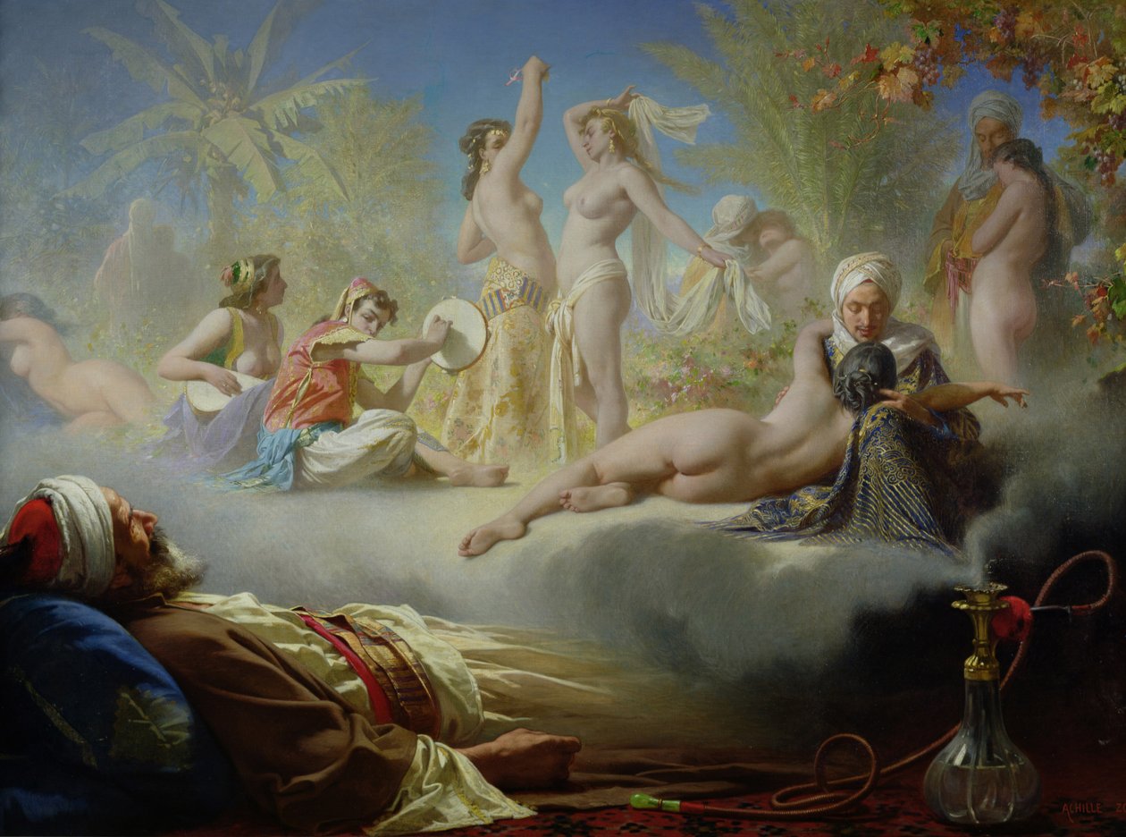 Den troendes drøm, ca. 1870 av Achille Zo