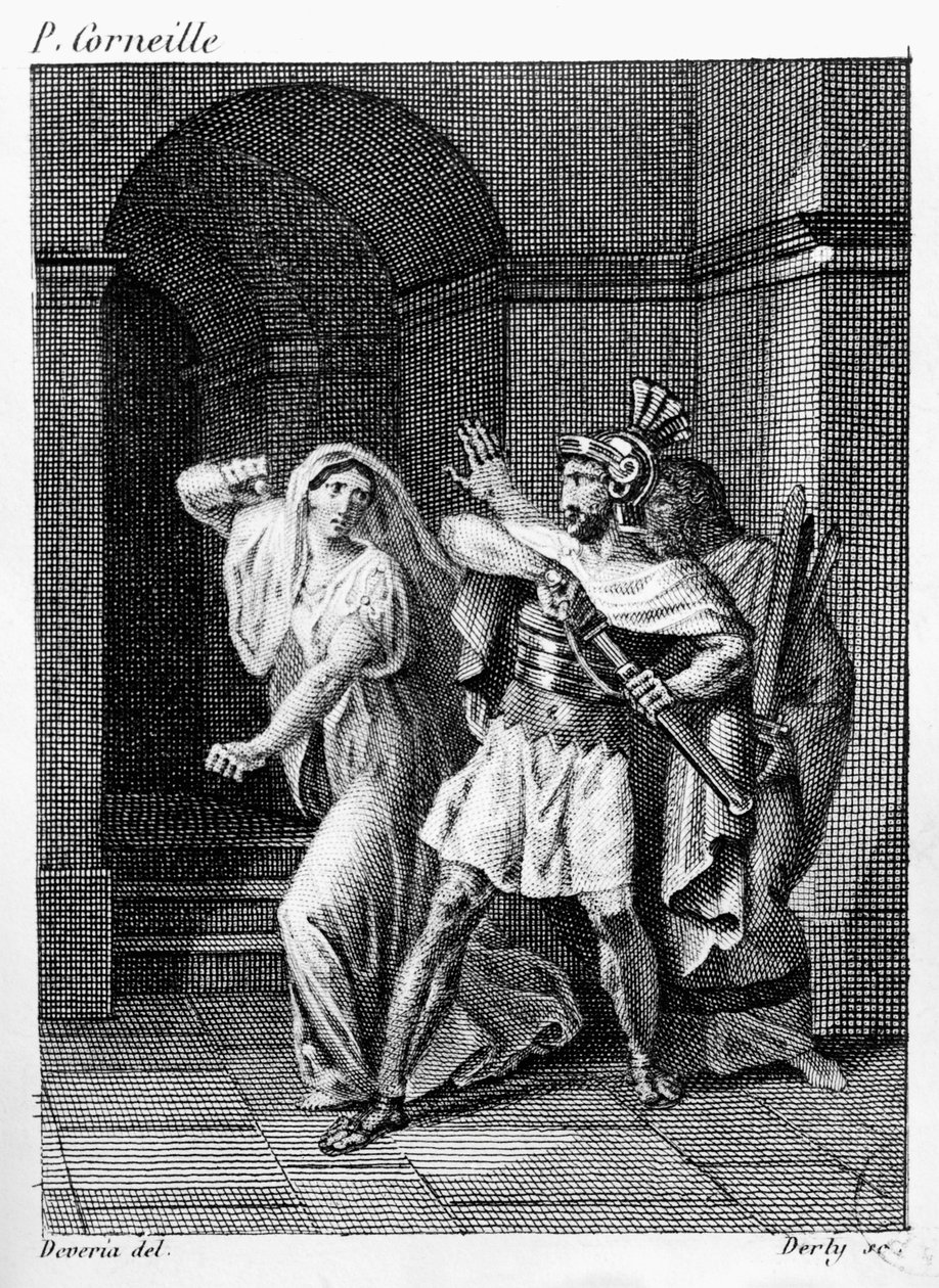 Illustrasjon fra Horatii av Pierre de Corneille (1606-84) av Achille after Deveria