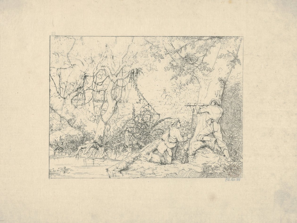 Vicksburg Canal fra Confederate War Etchings, 1861-63. av Adalbert John Volck