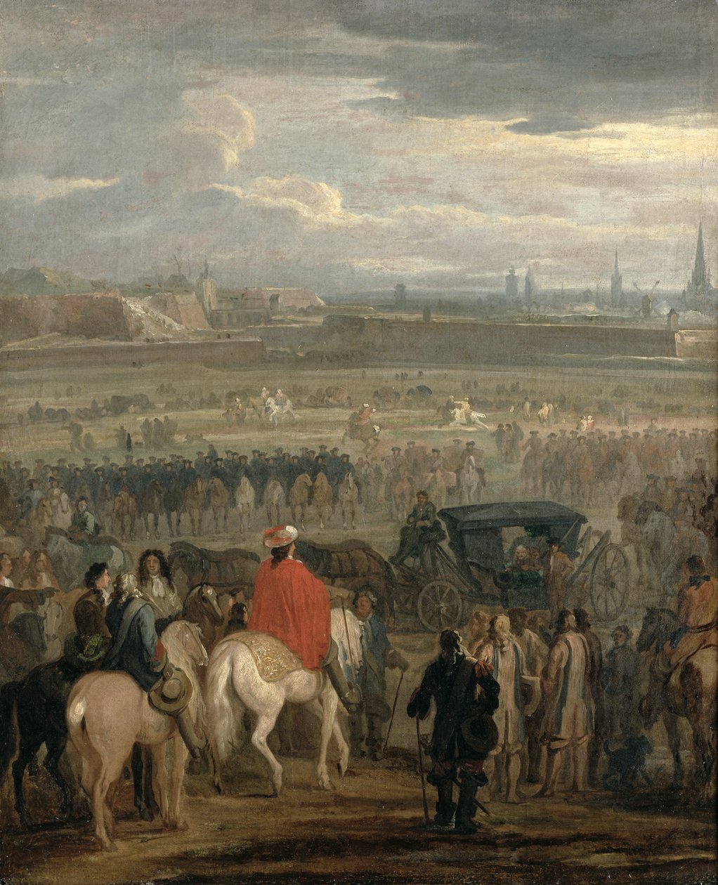 Overgivelse av citadellet i Cambrai, 18. april 1677, ca. 1678 av Adam Frans van der Meulen