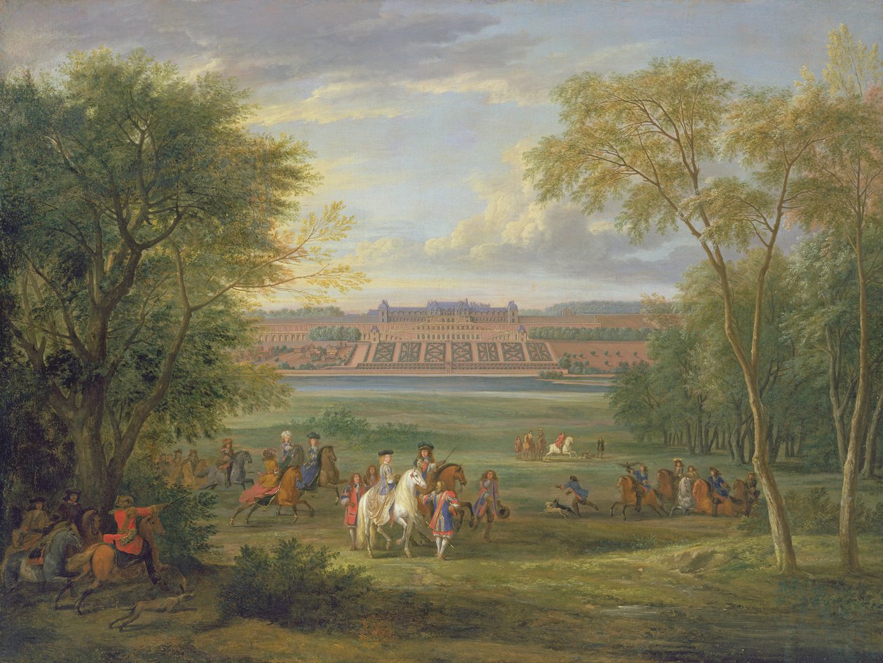 Chateau of Saint Germain av Adam Frans van der Meulen