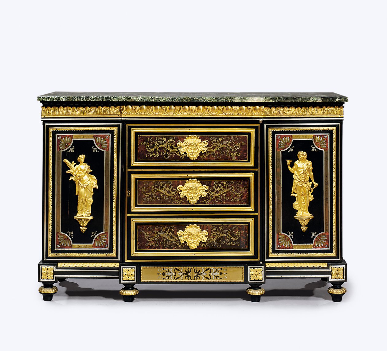Sen Louis XVI ormolu-montert boulle-marquetry sideskap av Adam (attr. to) Weisweiler