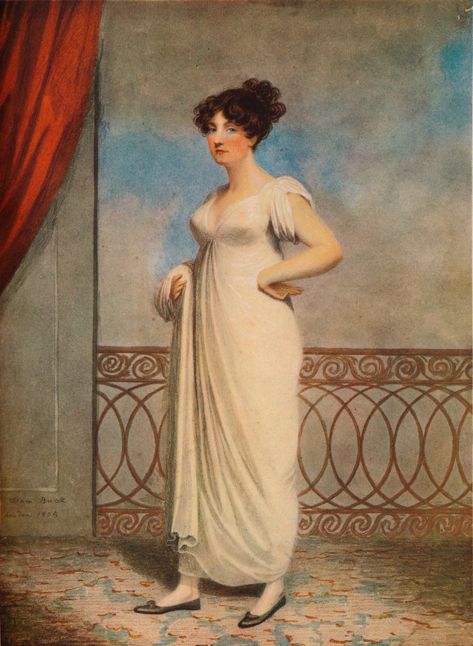 Portrett av en dame, 1804 av Adam Buck