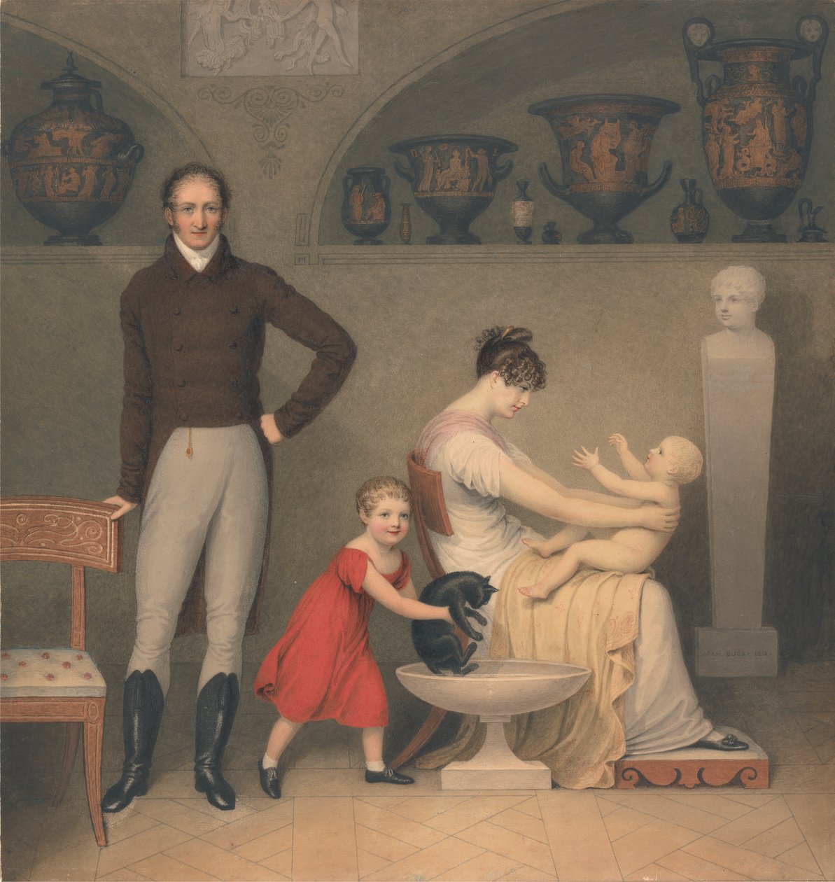 Kunstneren og hans familie av Adam Buck