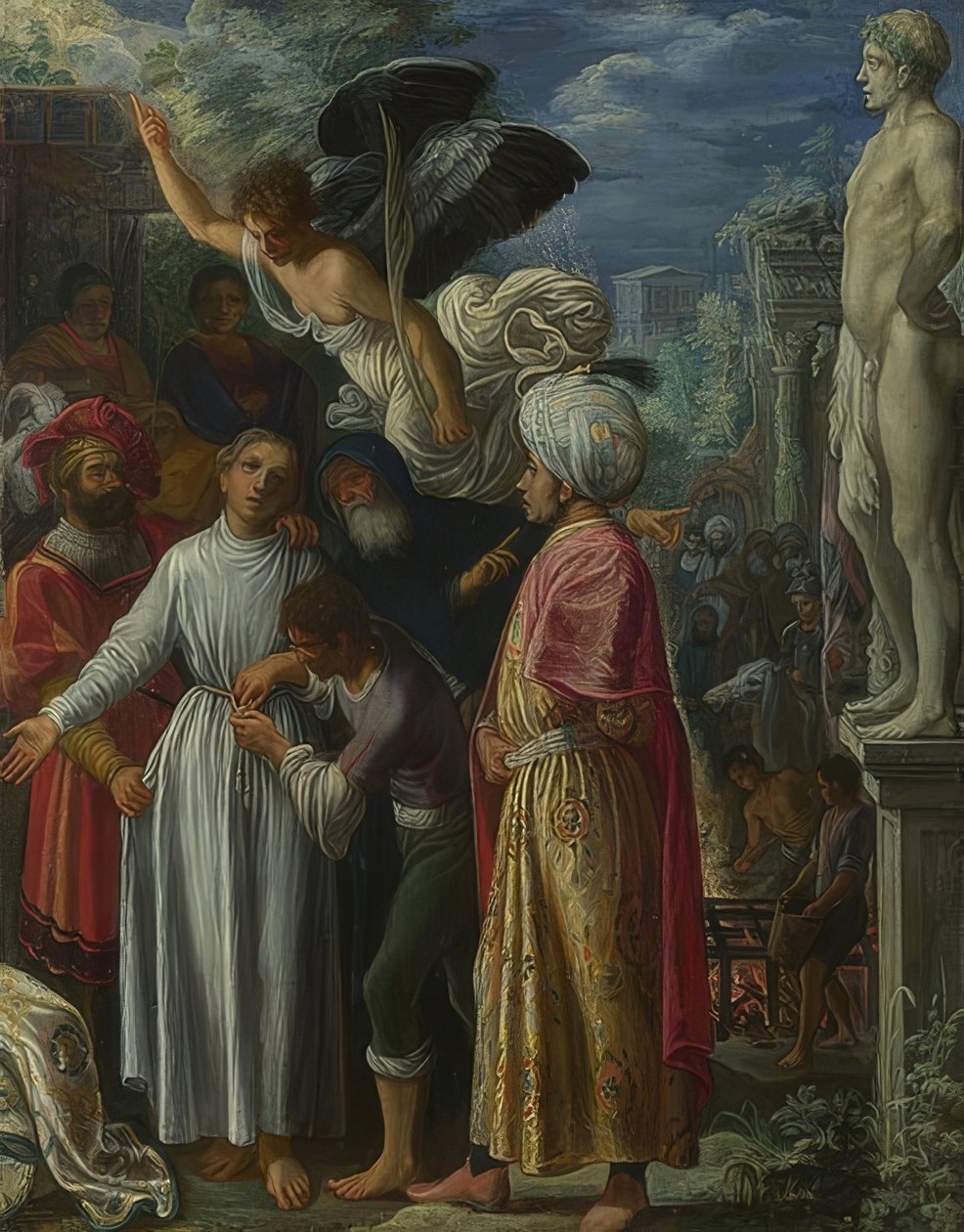 Saint Lawrence før hans martyrdød. Rundt 1600-01 av Adam Elsheimer