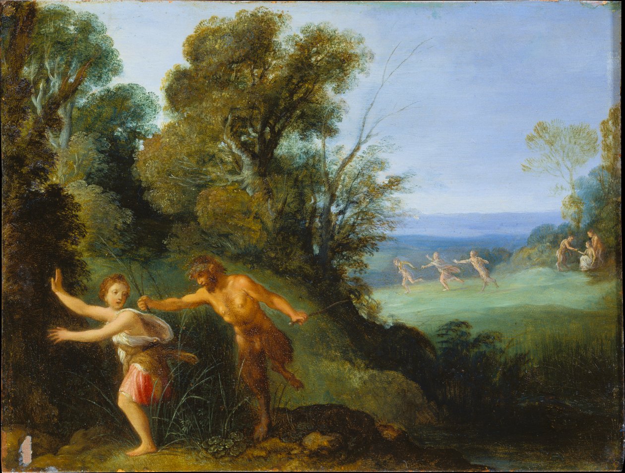 Pan og Syrinx av Adam Elsheimer