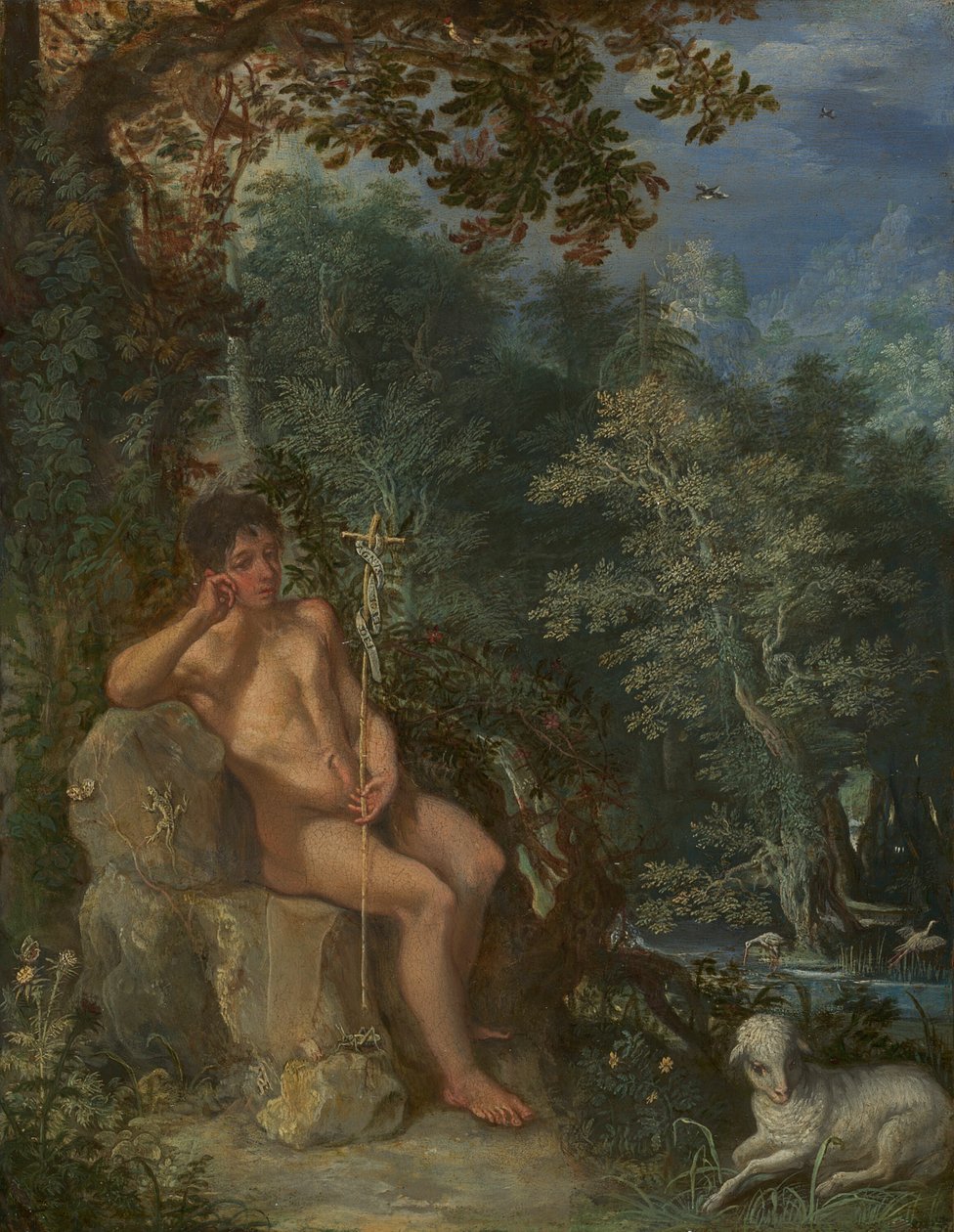 Døperen Johannes i villmarken av Adam Elsheimer