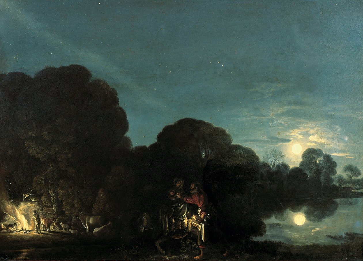 Flykten til Egypt av Adam Elsheimer
