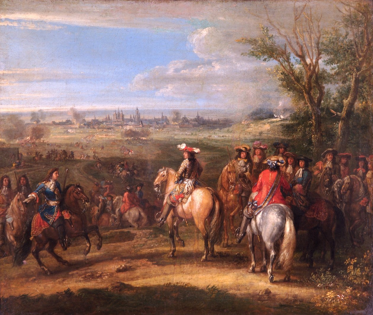 Louis XIV at a Siege, ca. 1678 (olje på lerret) av Adam Frans van der Meulen