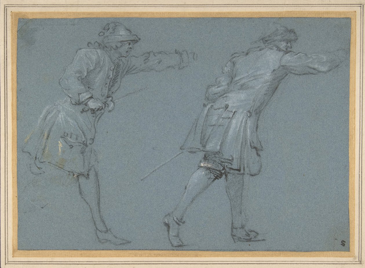 Study of Two Soldiers Swordfighting, 17th century.    1188946   no       norwegian Successfully Translated  Original: Mademoiselle Lender and Baron Translat: Mademoiselle Lender and Baron 1283200 no norwegian Successfully Translated Original: Verzameling m av Adam Frans van der Meulen