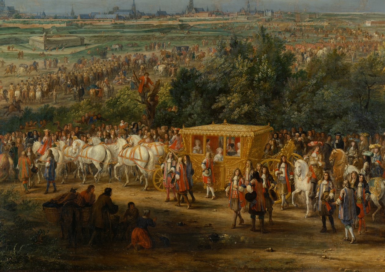 Inntreden av Ludvig XIV av Adam Frans van der Meulen