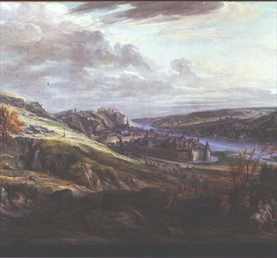 Beleiringen av slottet og byen Dinant (olje på lerret) av Adam Frans van der Meulen