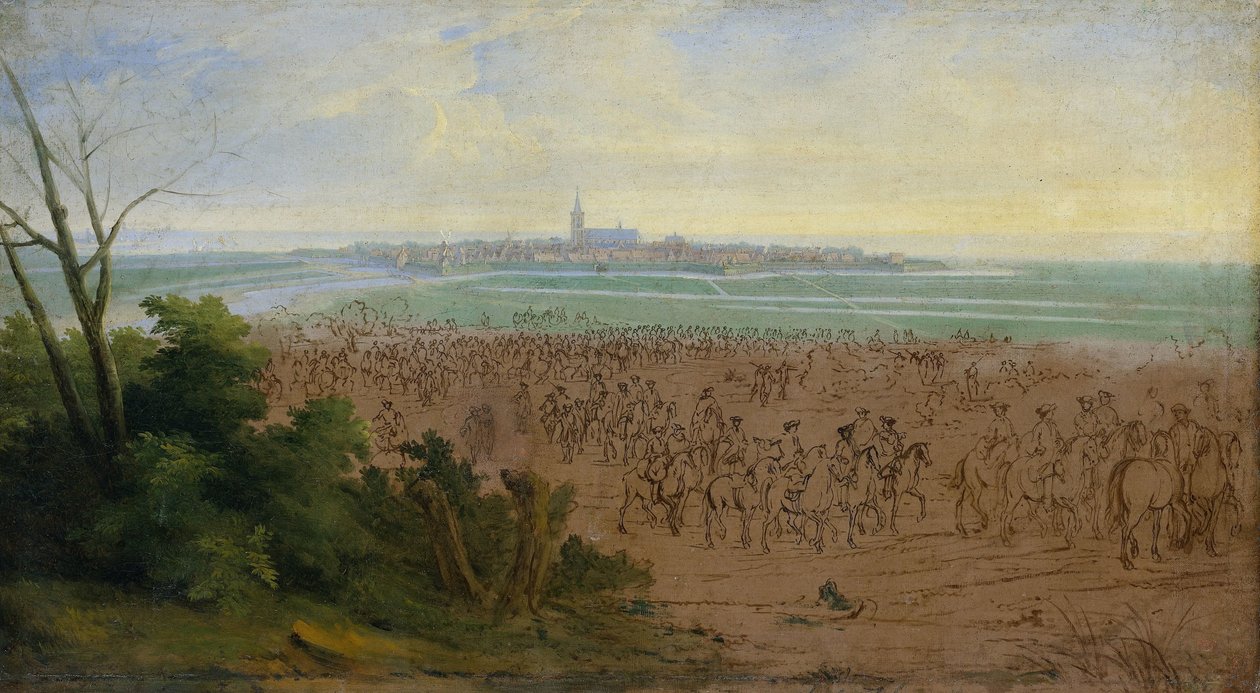 Troppene til Ludvig XIV før Naarden, 20. juli 1672 av Adam Frans van der Meulen