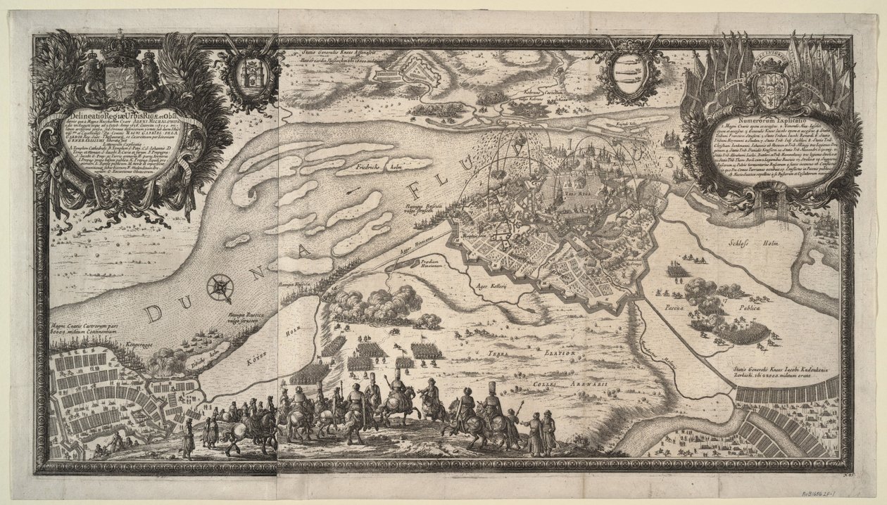 Beleiringen av Riga av den russiske hæren under tsar Alexei Mikhailovich i 1656, 1656 av Adam Perelle