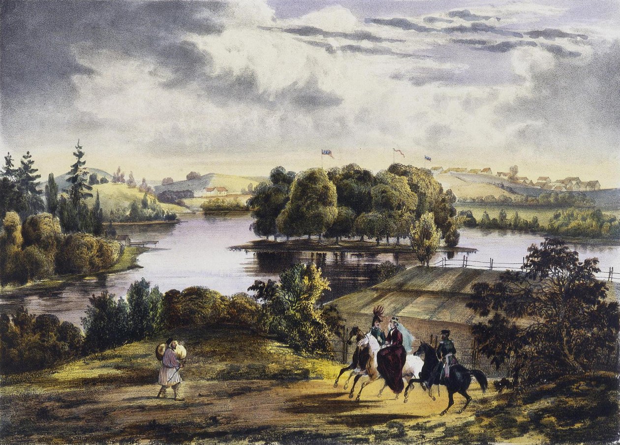 Utsikt over Izhora, 1833 av Adam Tirpeune