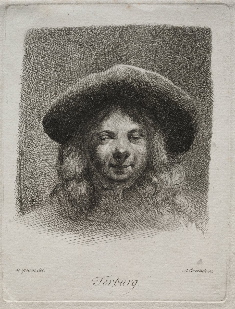Portrett av Gerard Terborch av Adam von Bartsch