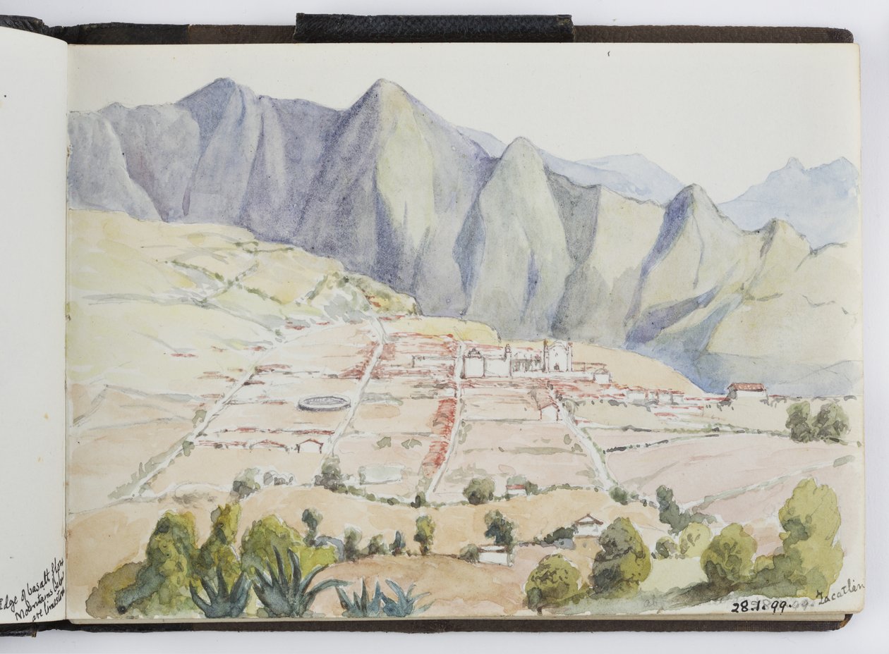 Skissebok med tegninger og notater, Nord- og Sør-Amerika (inkludert Mexico) av Adela Breton