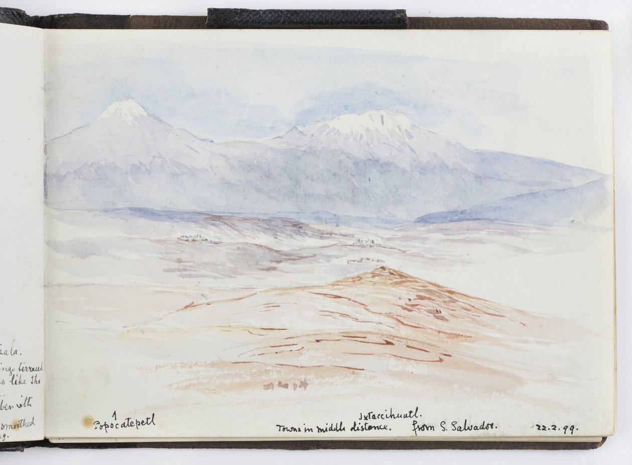 Skissebok med tegninger og notater, Nord- og Sør-Amerika (inkludert Mexico) av Adela Breton