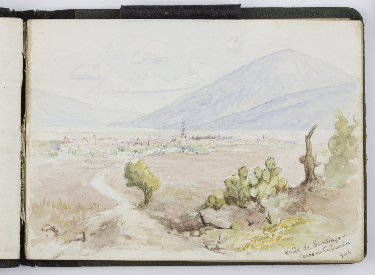 Skissebok med akvareller, tegninger og notater, Mexico, 1896-1898 (akvarell) av Adela Breton
