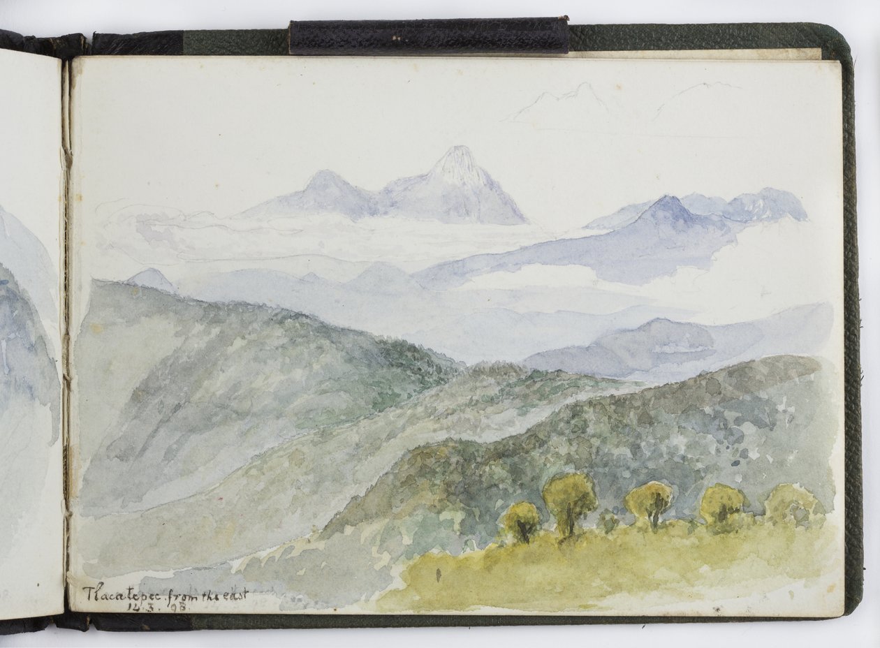 Skissebok med akvareller, tegninger og notater, Mexico, 1896-1898 (akvarell) av Adela Breton