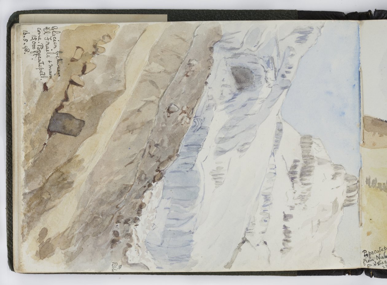 Skissebok med akvareller, tegninger og notater, Mexico, 1896-1898 (akvarell) av Adela Breton