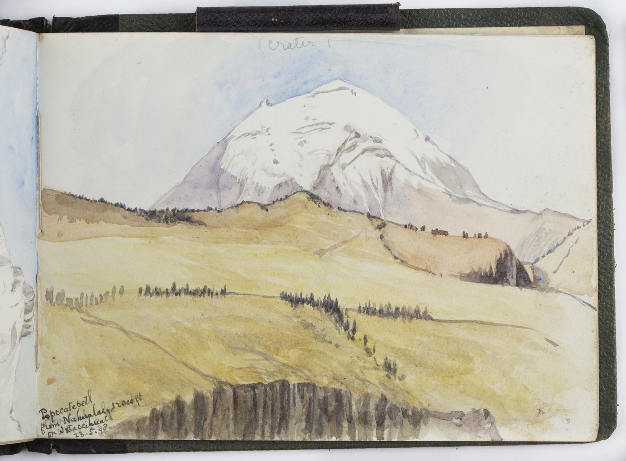 Skissebok med akvareller, tegninger og notater, Mexico, 1896-1898 (akvarell) av Adela Breton