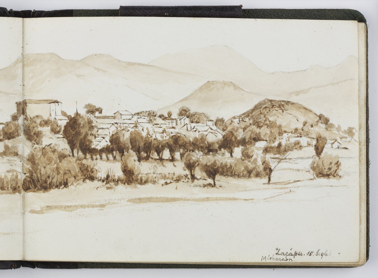 Skissebok med akvareller, tegninger og notater, Mexico, 1896-1898 (akvarell) av Adela Breton