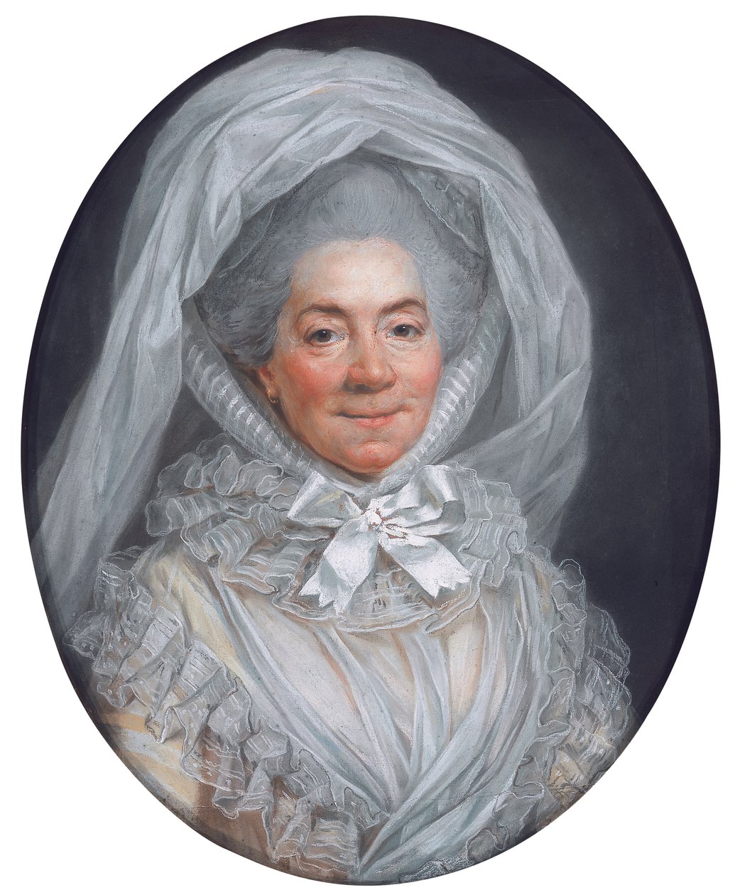Portrett av en dame, kjent som Madame Poisson, mor til Madame de Pompadour av Adelaide Labille Guiard