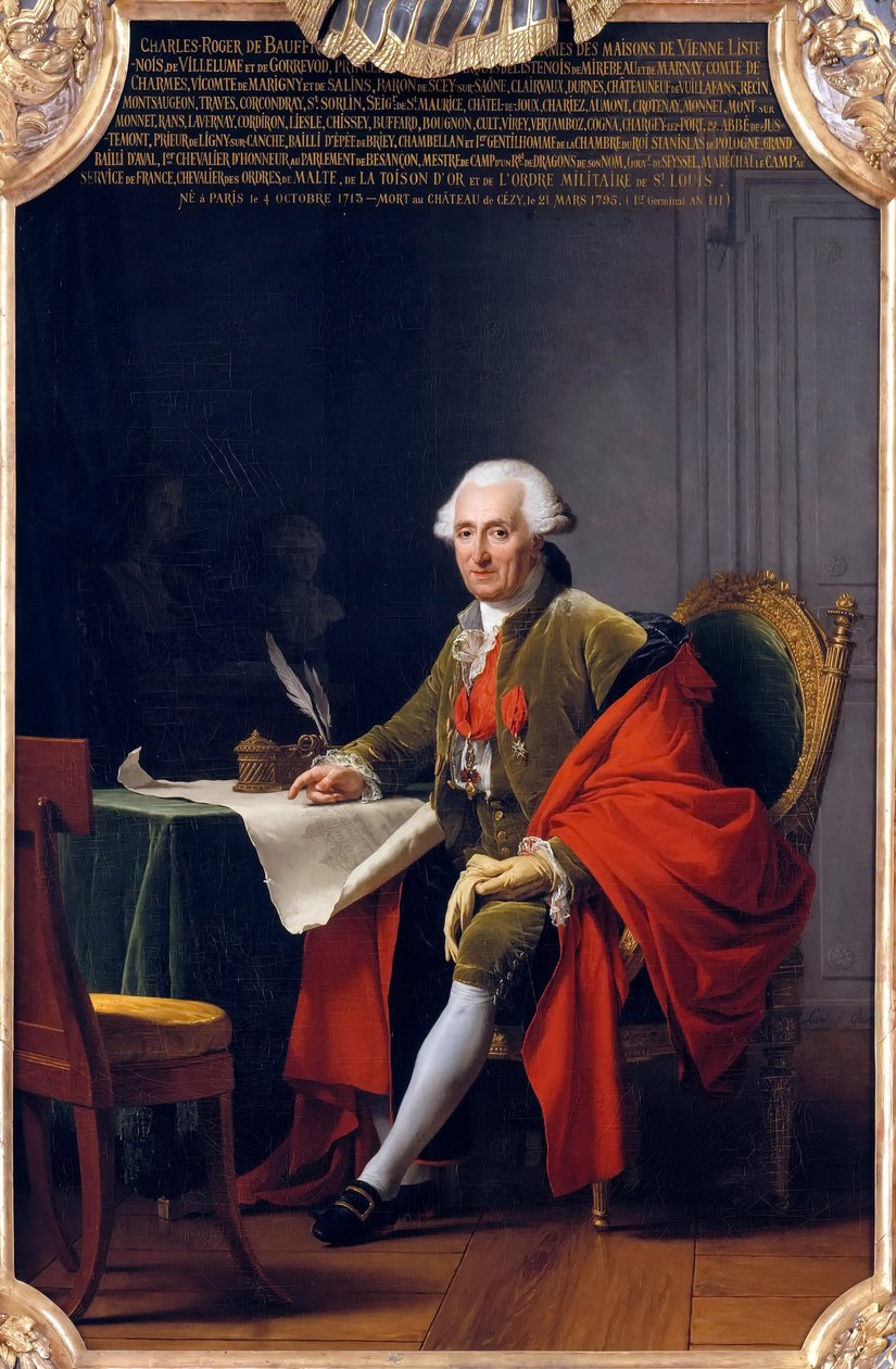 Charles-Roger, prins av Bauffremont 1713-1795 av Adelaide Labille Guiard