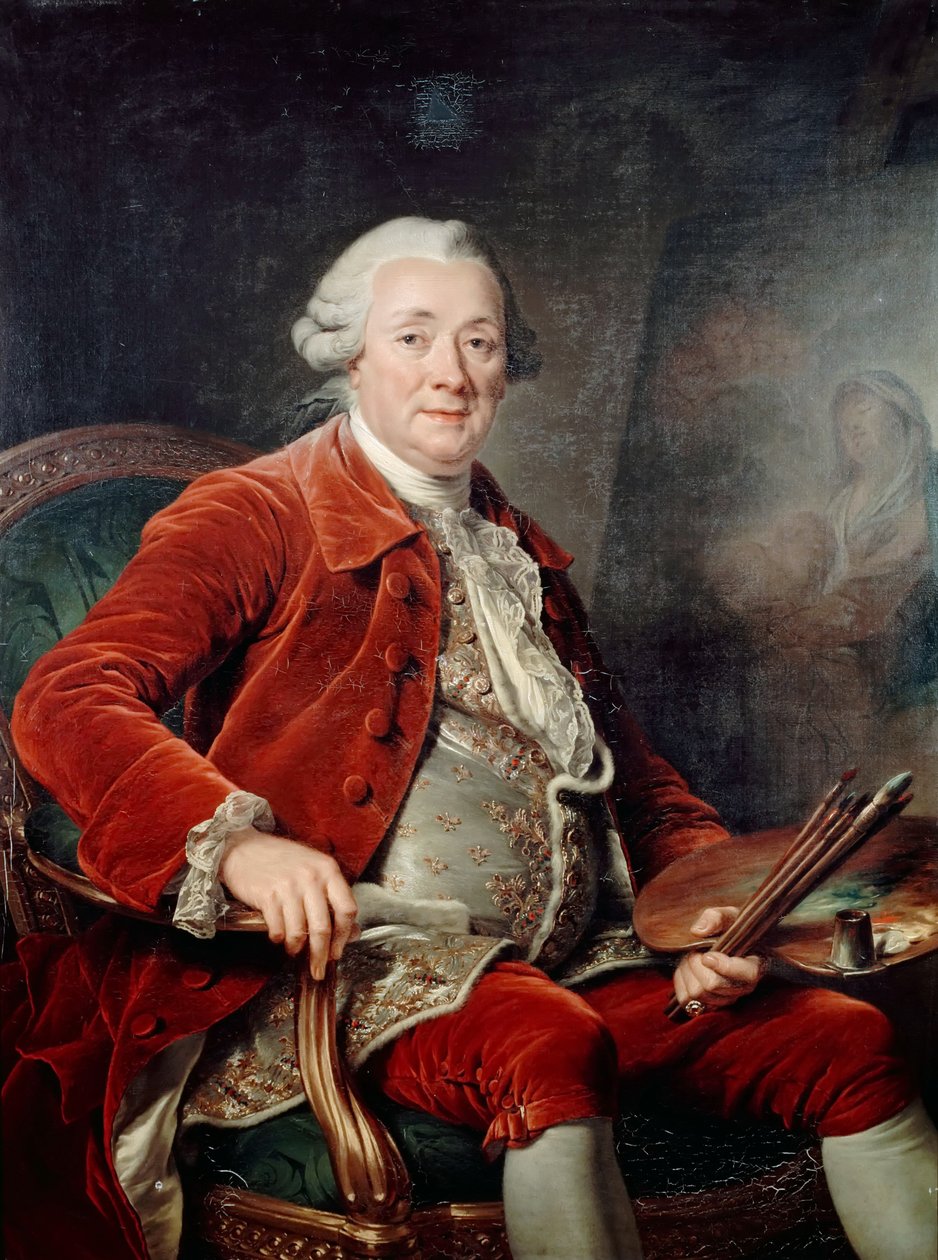 Portrett av Charles-Amédée-Philippe van Loo av Adelaide Labille Guiard