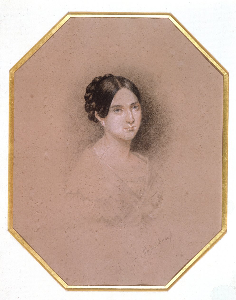 Portrett av Leopoldine Hugo (1824-43) (tegning) av Adele Julie Hugo
