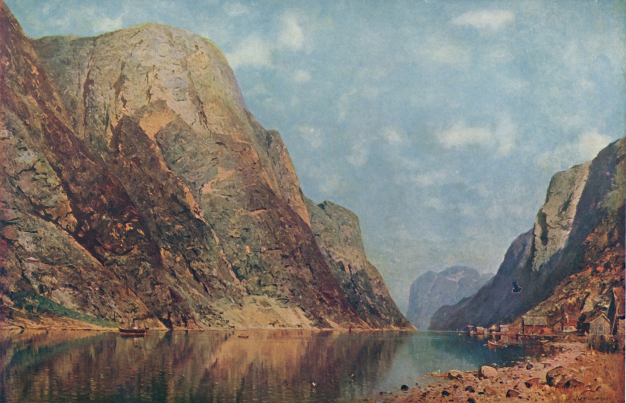Sognefjorden, Norge, slutten av 1800-tallet, 1914. av Adelsteen Normann