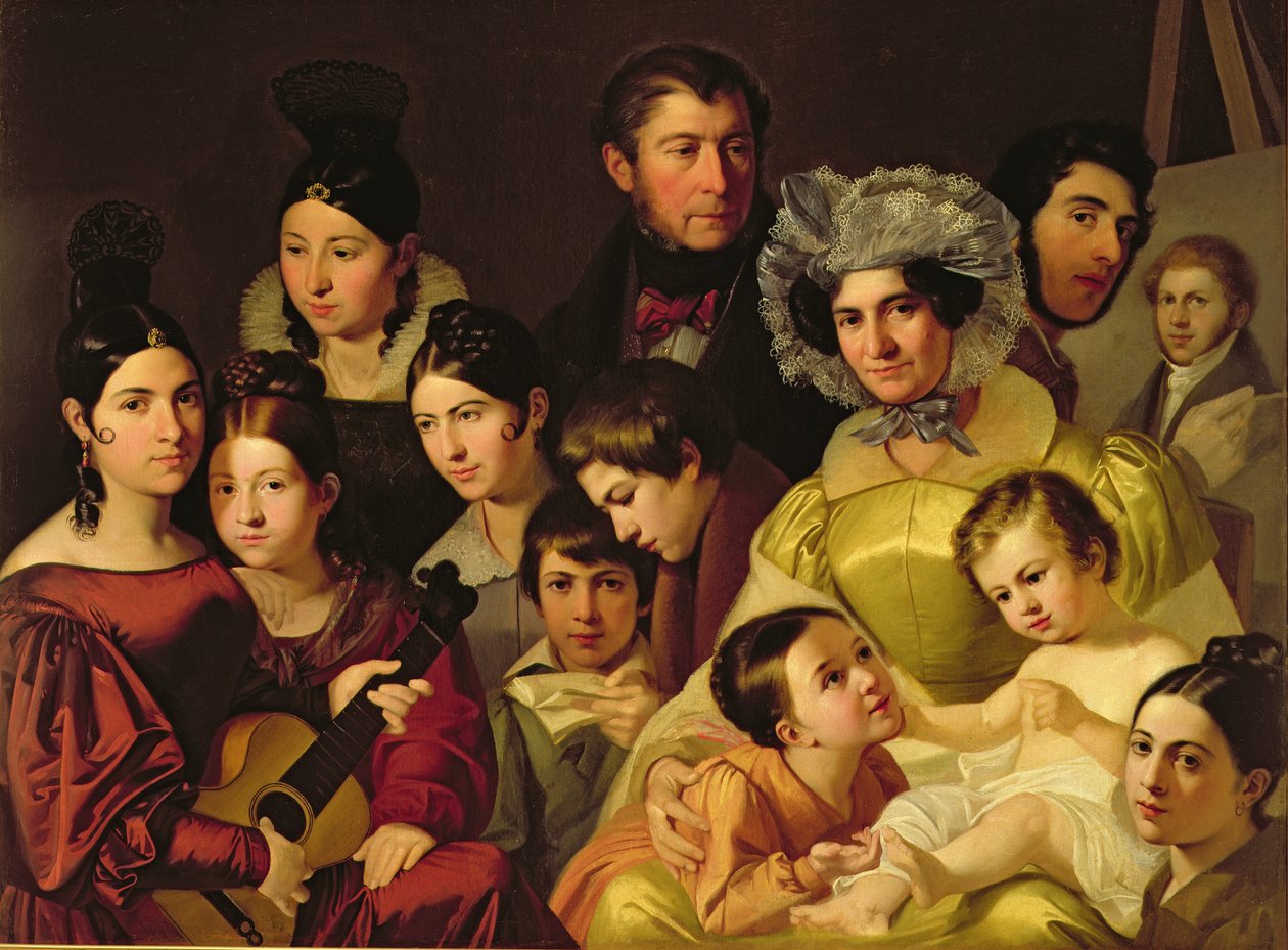 Malatesta-familien, 1835 av Adeodato Malatesta or Malatesti