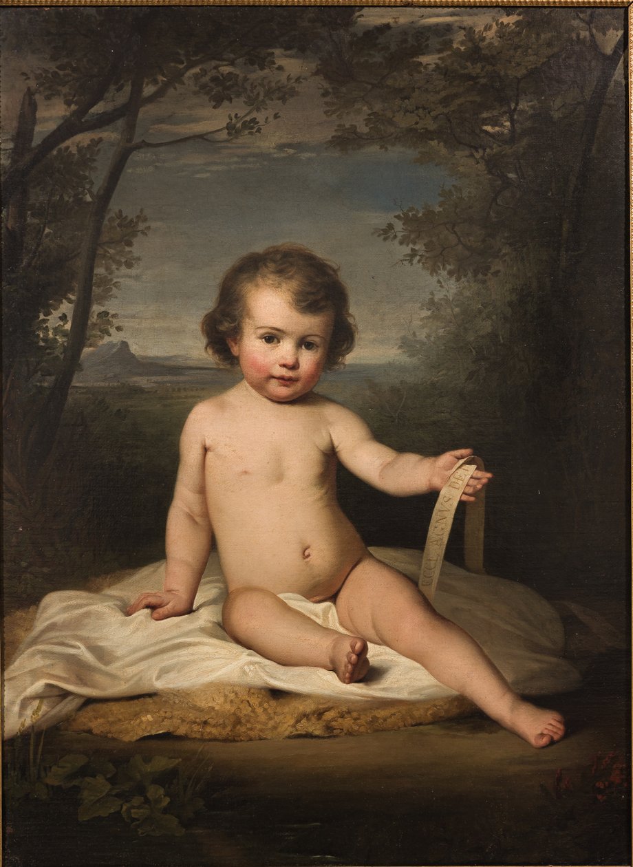 Infant St. John (olje på lerret) av Adeodato Malatesta or Malatesti